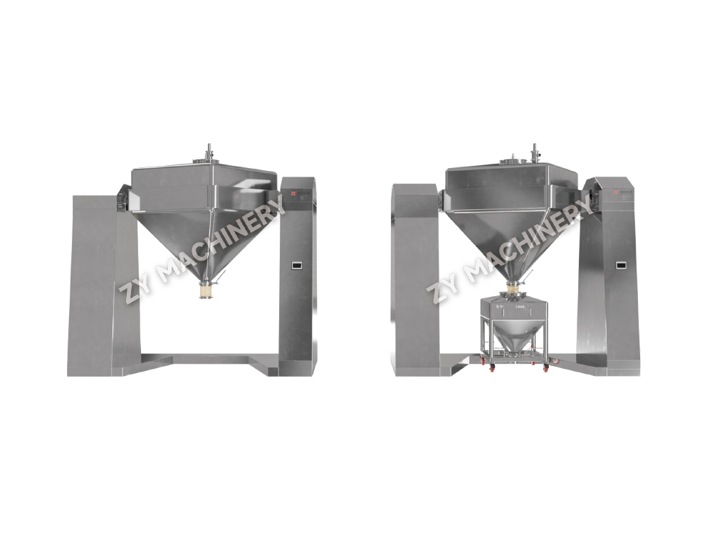 HGD mixer med faste beholdere (firkantet keglemixer)